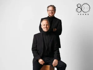 Daniel i Andreas Sennheiser; fot. Bryan Adams